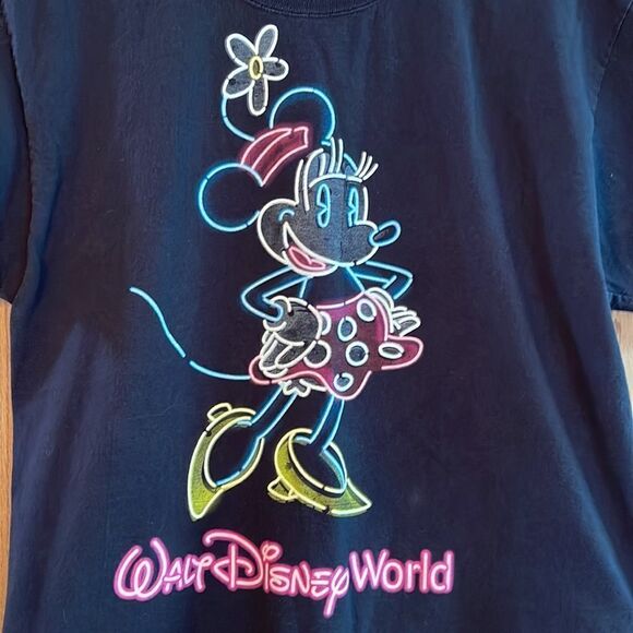 DISNEY Walt Disney World Neon Minnie Mouse Tee - Picture 5 of 9